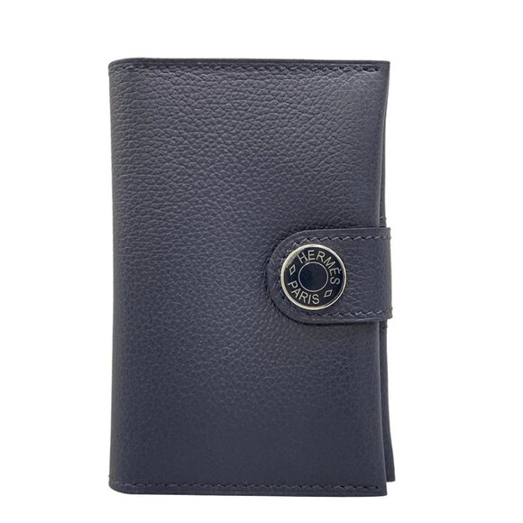 Hermes Accessories - HERMES R.M.S - Blue Nuit Veau Evercolor W Card Case
